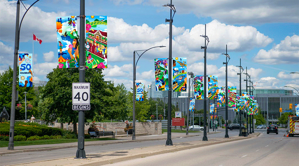 City of Mississauga / 50th Anniversary Banners